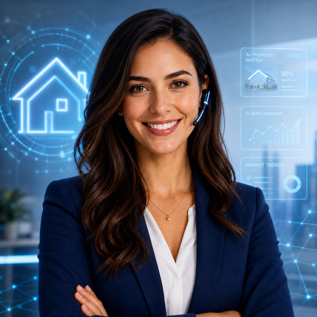 Professional sales team member providing customer service